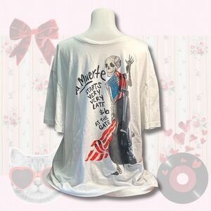 Converse Skeleton Graphic Tee - Red, Blue, Black